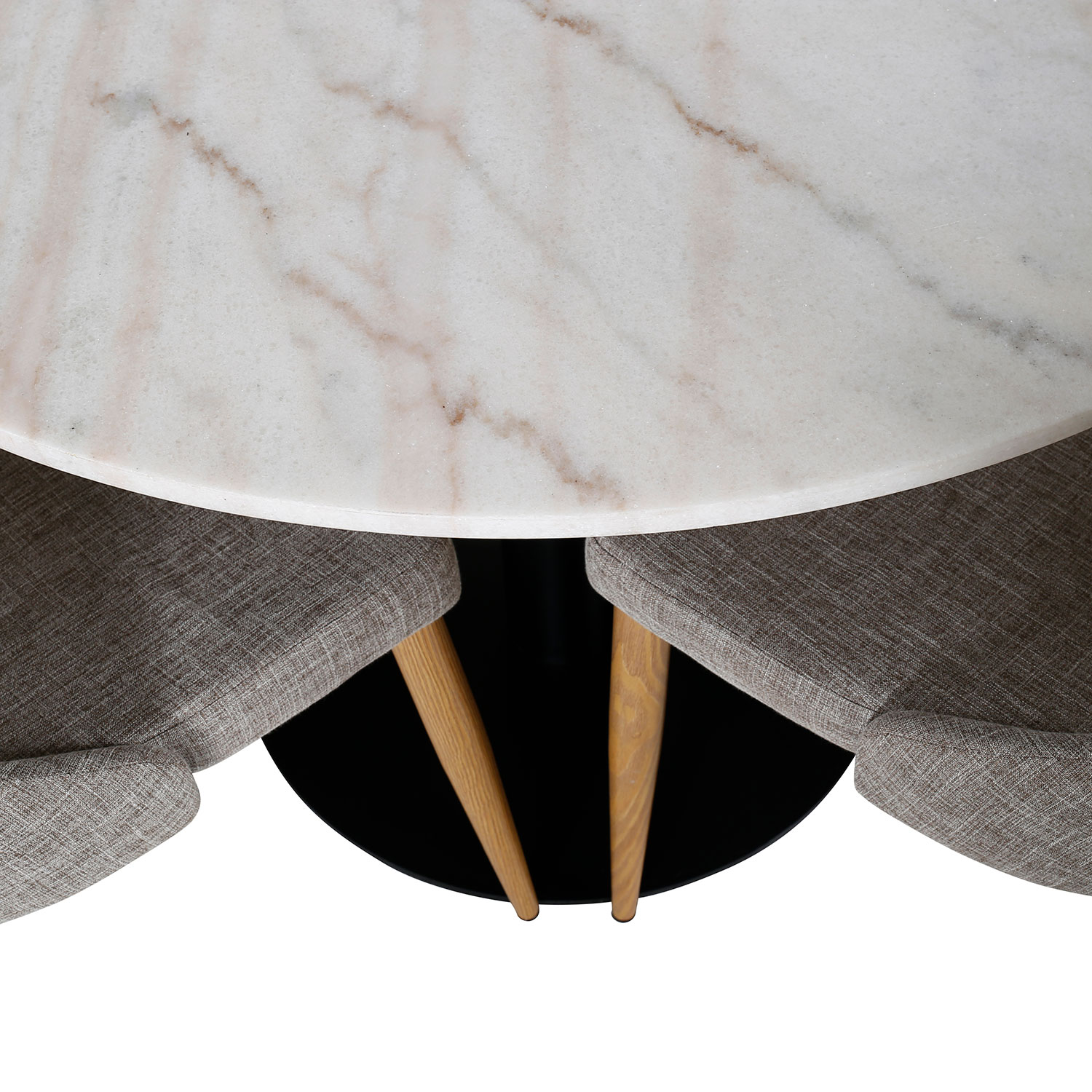 Spisegruppe Venture Home Estelle med 4 Leone Stoler