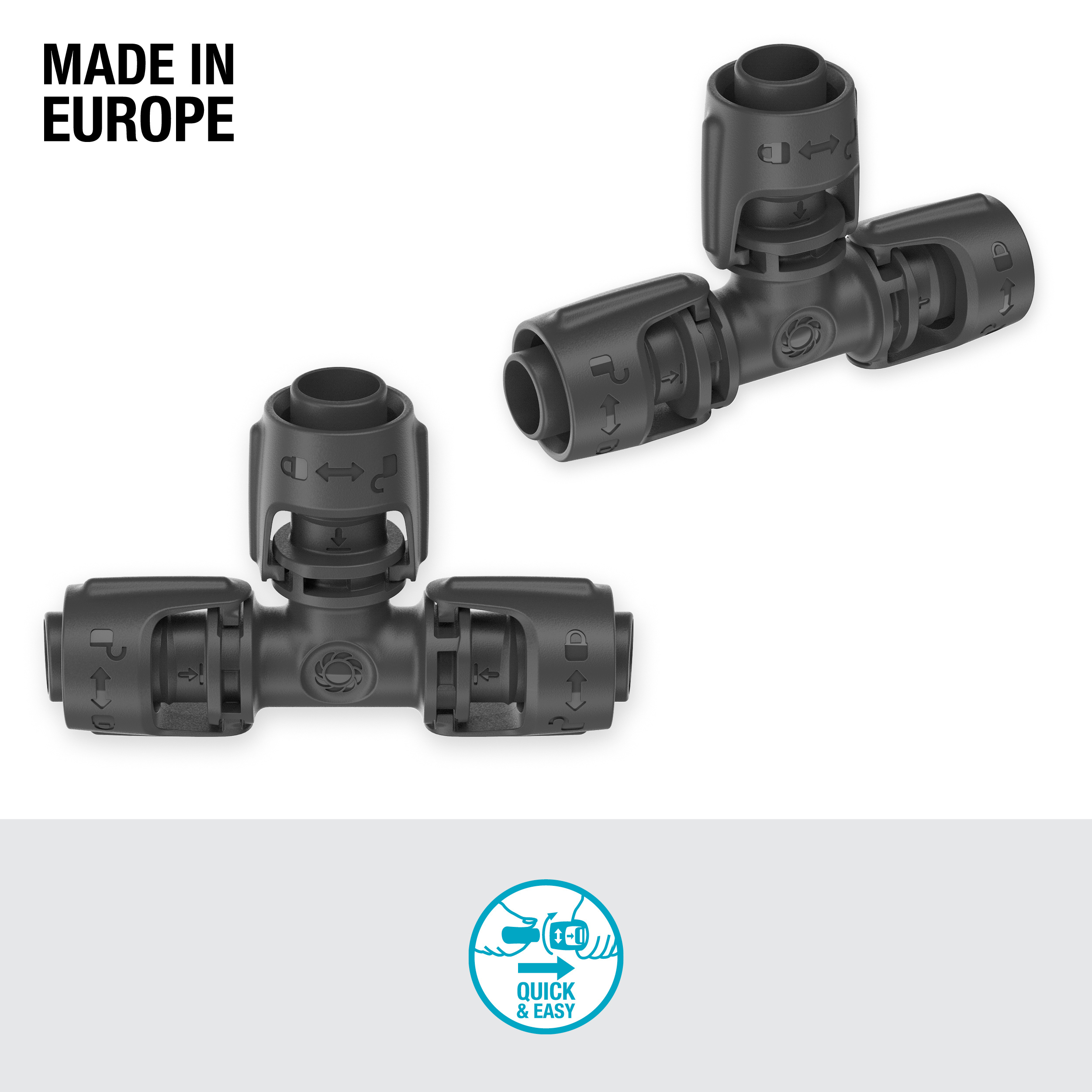T-kobling Gardena Micro-Drip 13 mm (1/2")