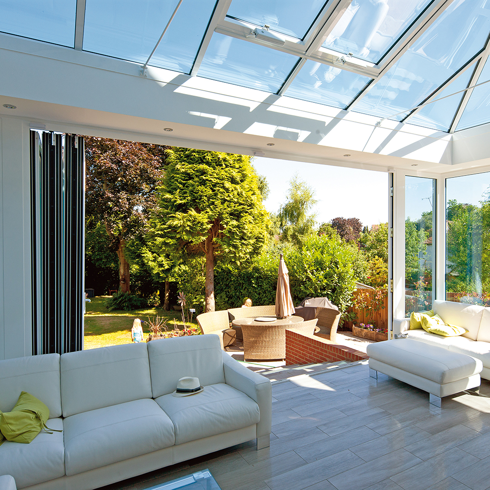 Foldedør NorDan HelAlu 6-dørs Hvit