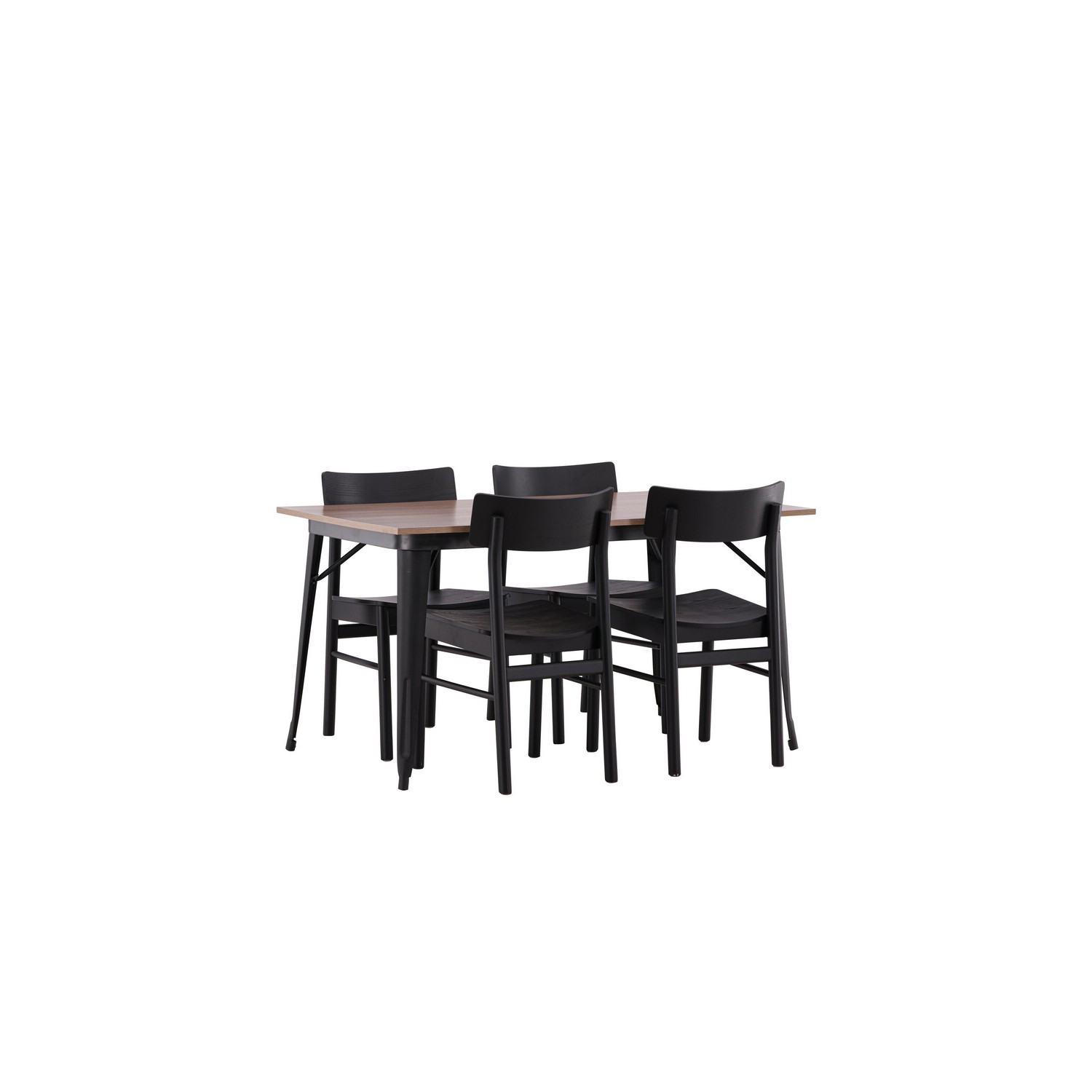 Spisegruppe Venture Home Tempe med 4 Montros Stoler