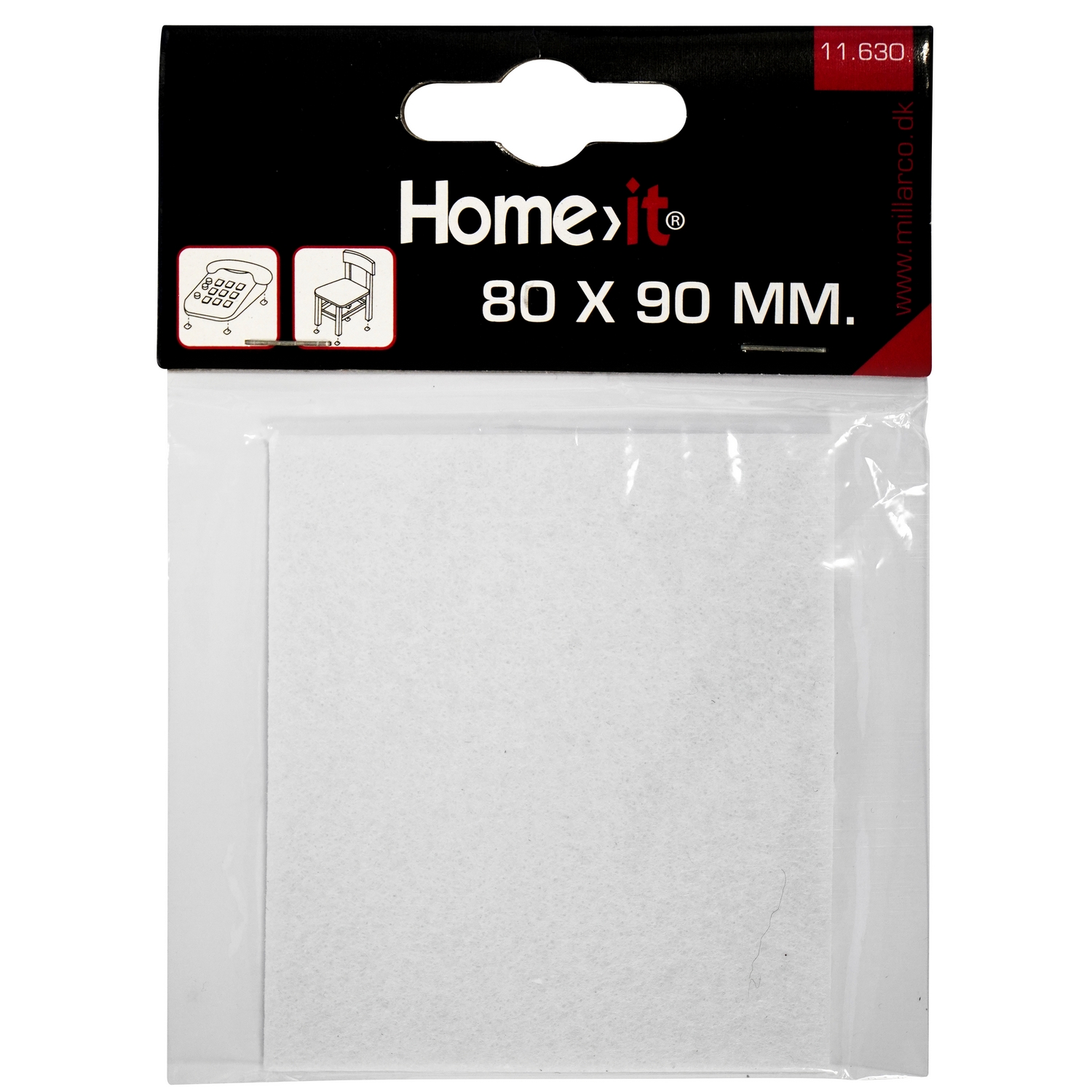 Filtpute Home it 80x90 mm Hvit 1 stk