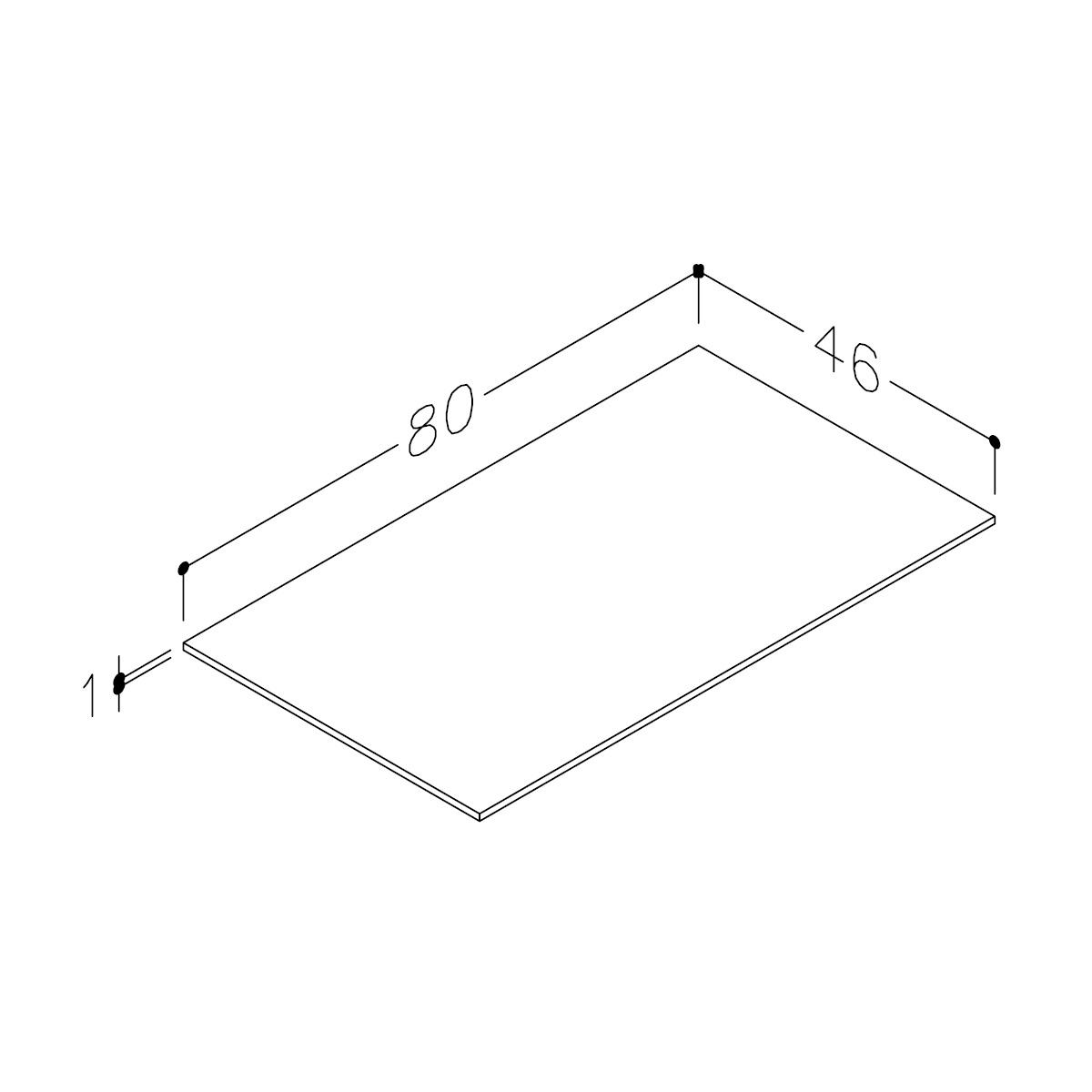 Benkeplate Korsbakken HPL