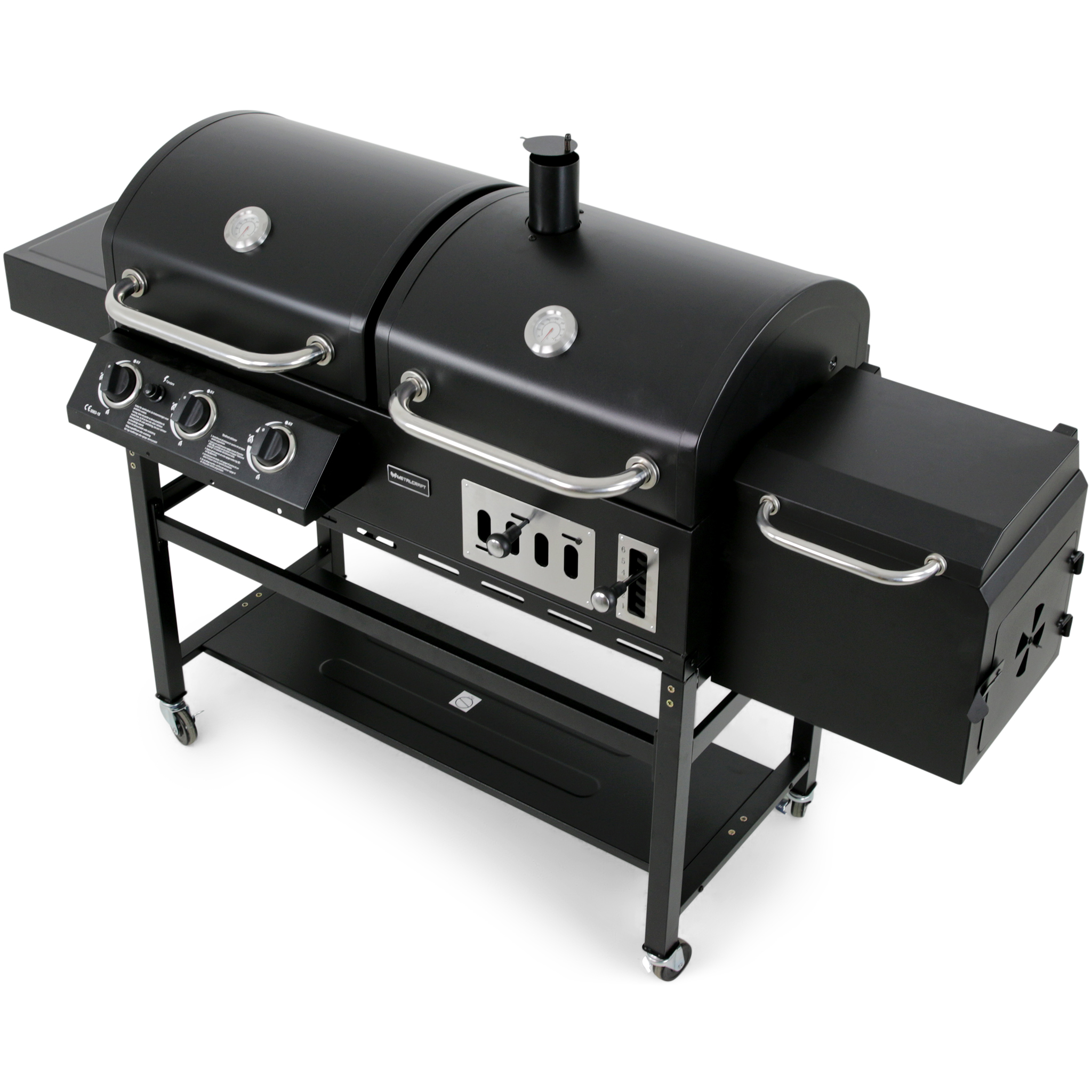 Gass/Kullgrill Metalcraft Cleveland med Røyk