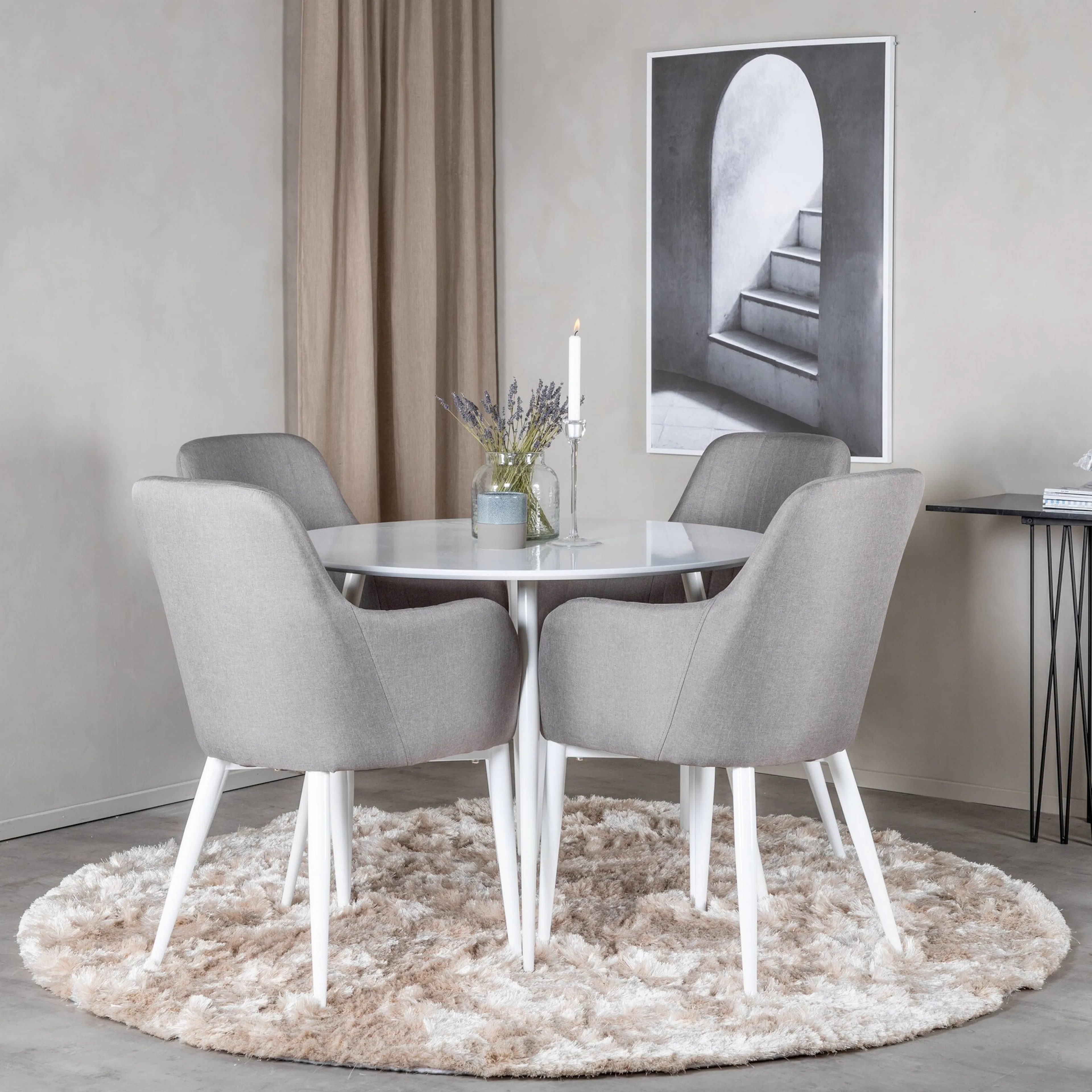 Spisegruppe Venture Home Plaza med 4stk Comfort Stoler