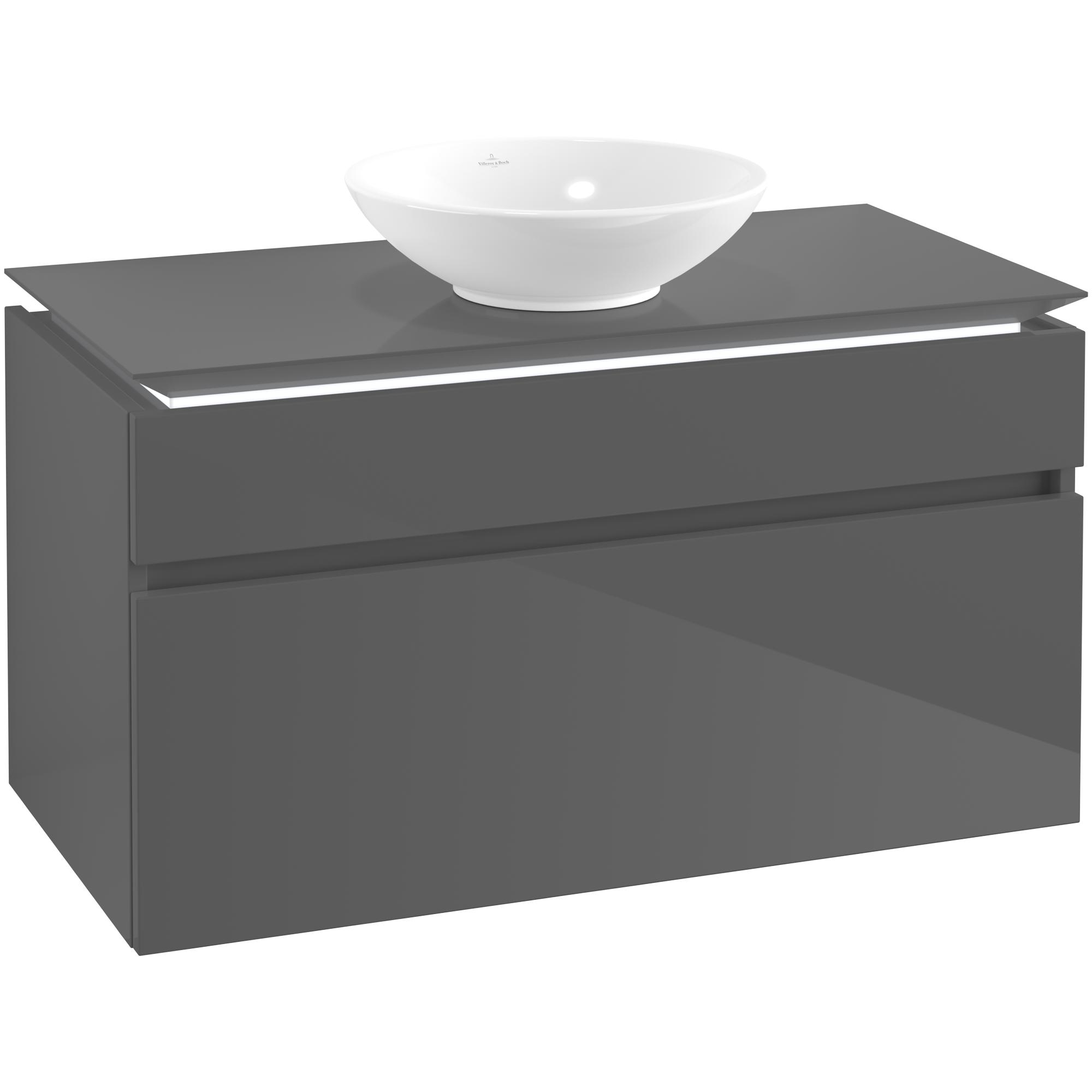 Tvättställsskåp Villeroy & Boch Legato 1000 med 2 Lådor för Ytmonterat Tvättställ