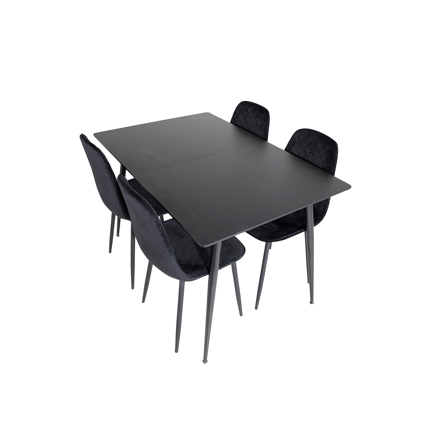 Spisegruppe Venture Home Silvia med Innleggsplate og 4 Phoi Stoler