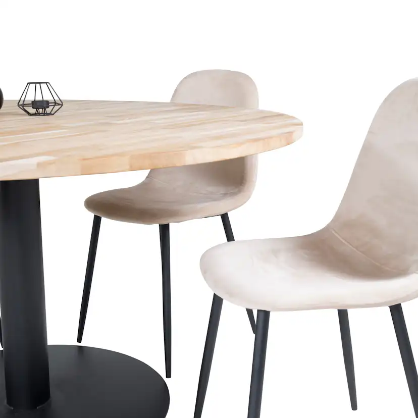 Spisegruppe Venture Home Cornelia med 4 Pobbie Stoler