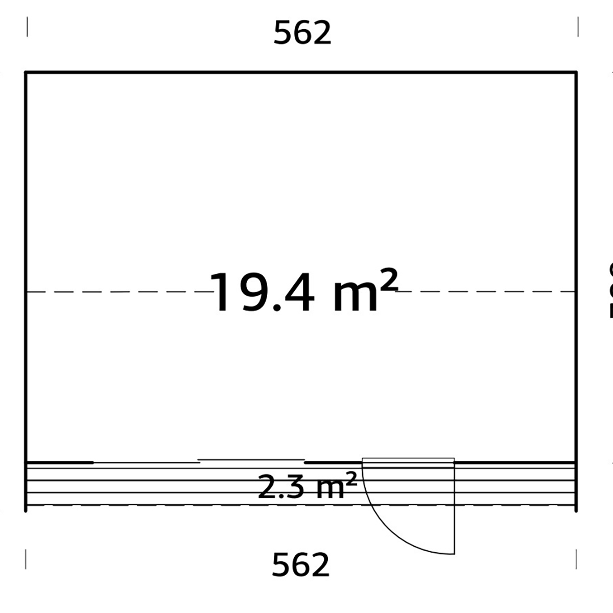 Gjestehytte Palmako Rebekka 25,2 m² (inv. 19,4 m² )