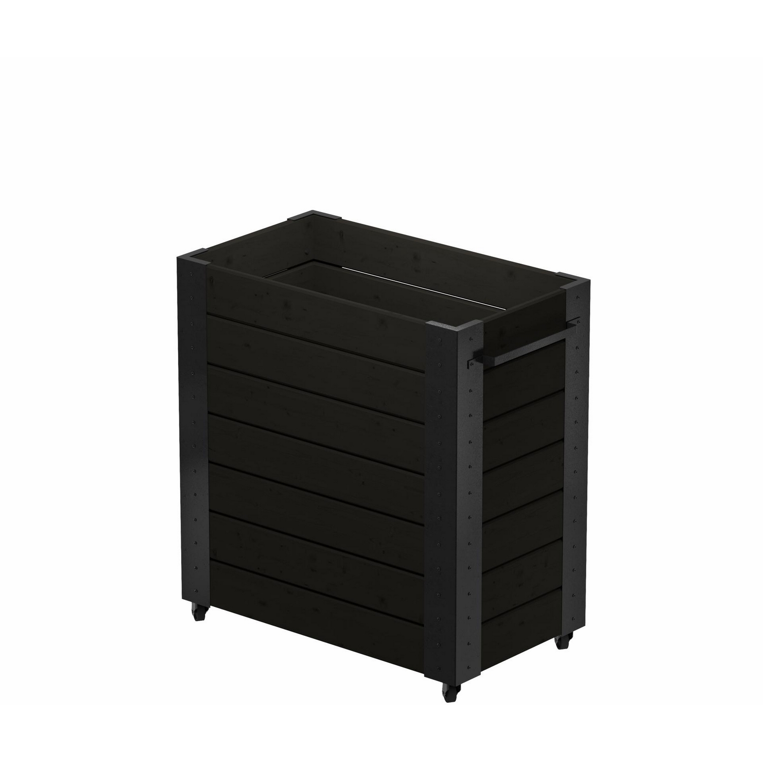 Blomsterkasse PLUS Cubic med Hjul 87 x 95