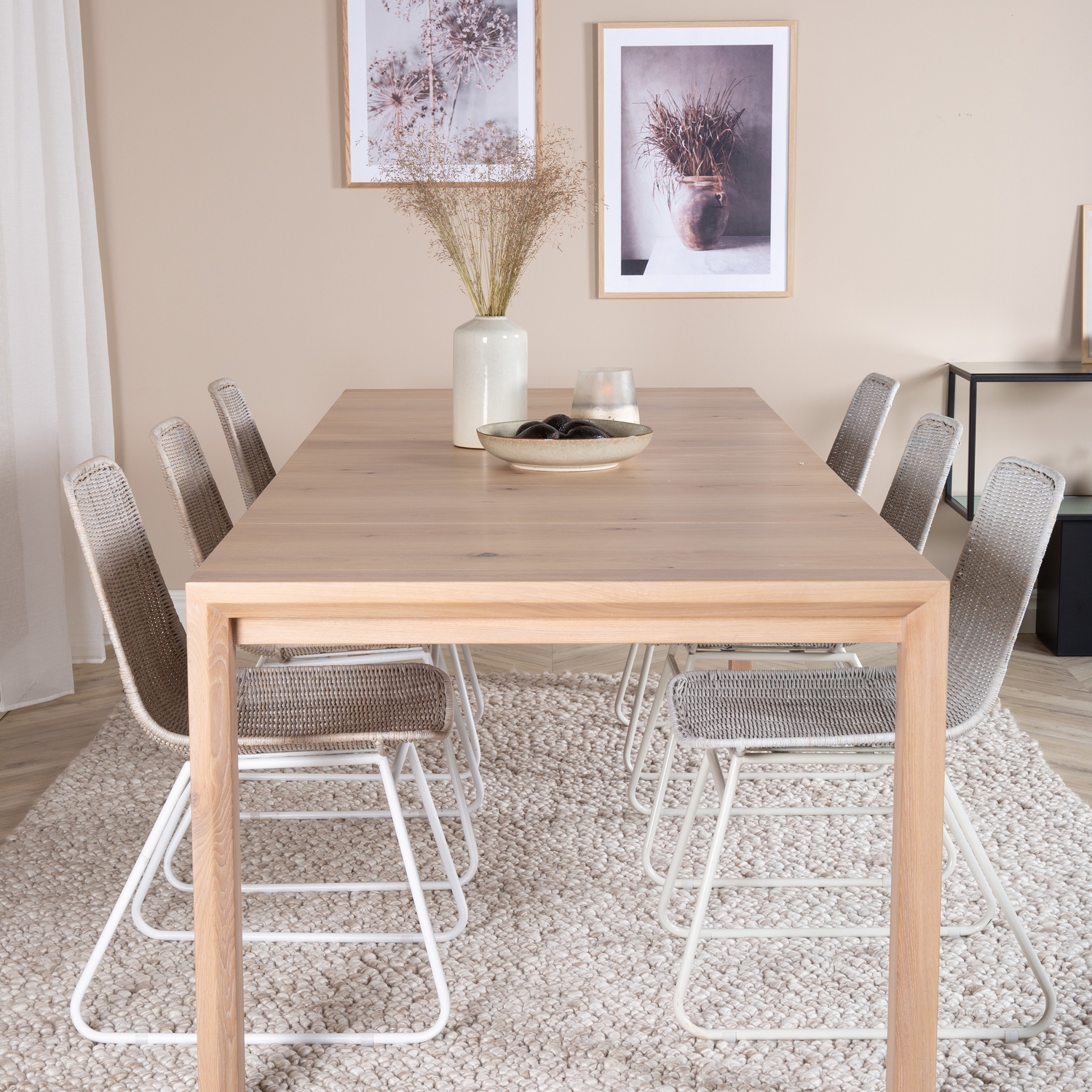 Spisegruppe Venture Home Shy med 6 Cornelia Spisestoler