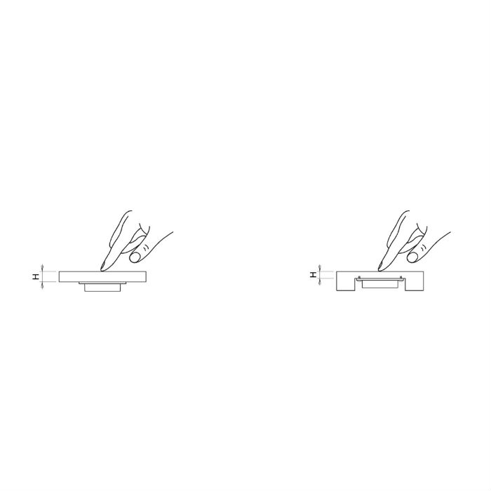 Dimmer Beslag Design Capsens On/Off