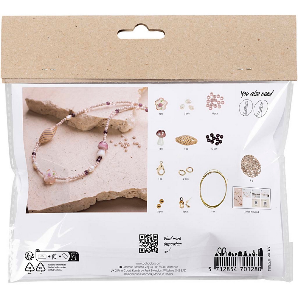 Hobbysett Creativ Company Mini DIY Kit Smykker Harmoni Grovt Halskjede