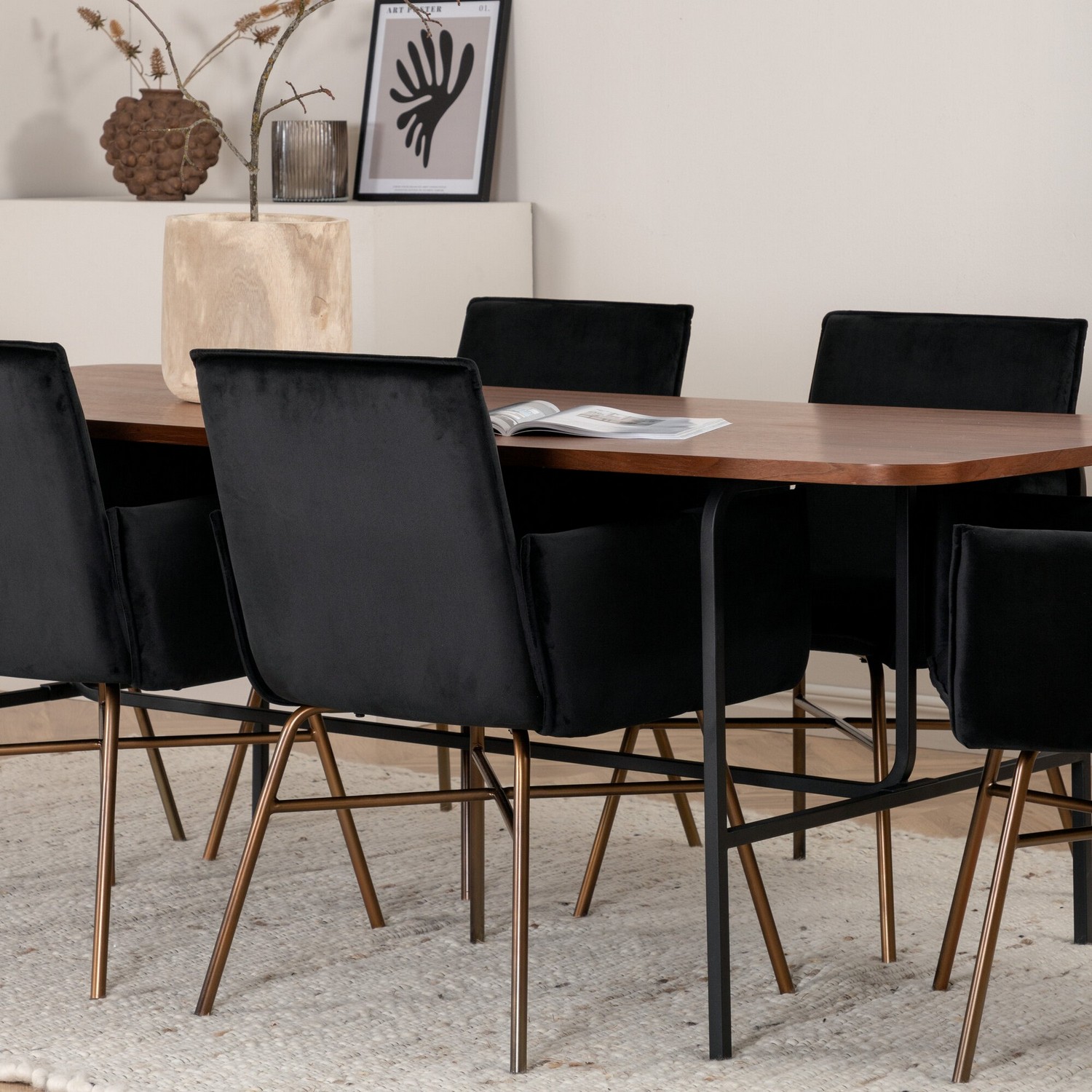 Spisegruppe Venture Home Chicago Spisebord og Annika Spisestol