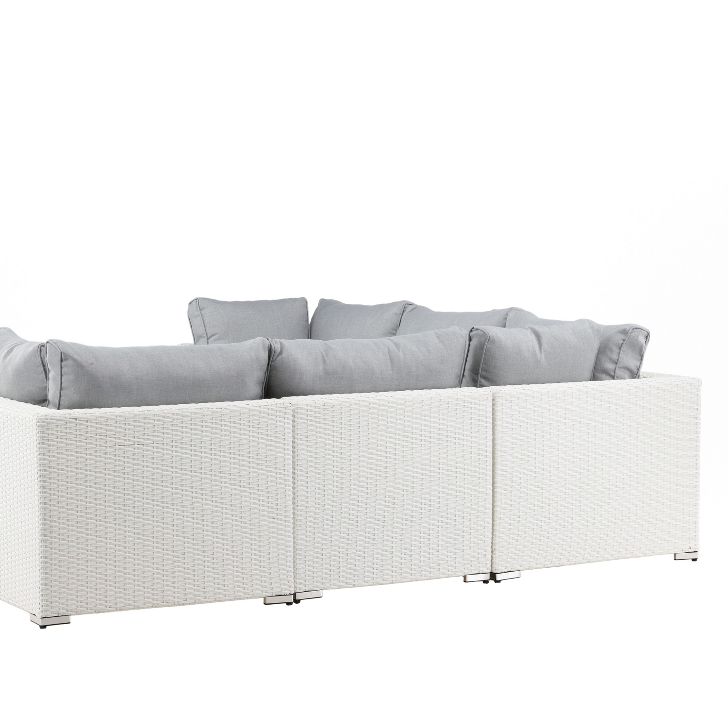 Amazon Modulsoffa 3+2+1 - Vit / grå dyna Hvit