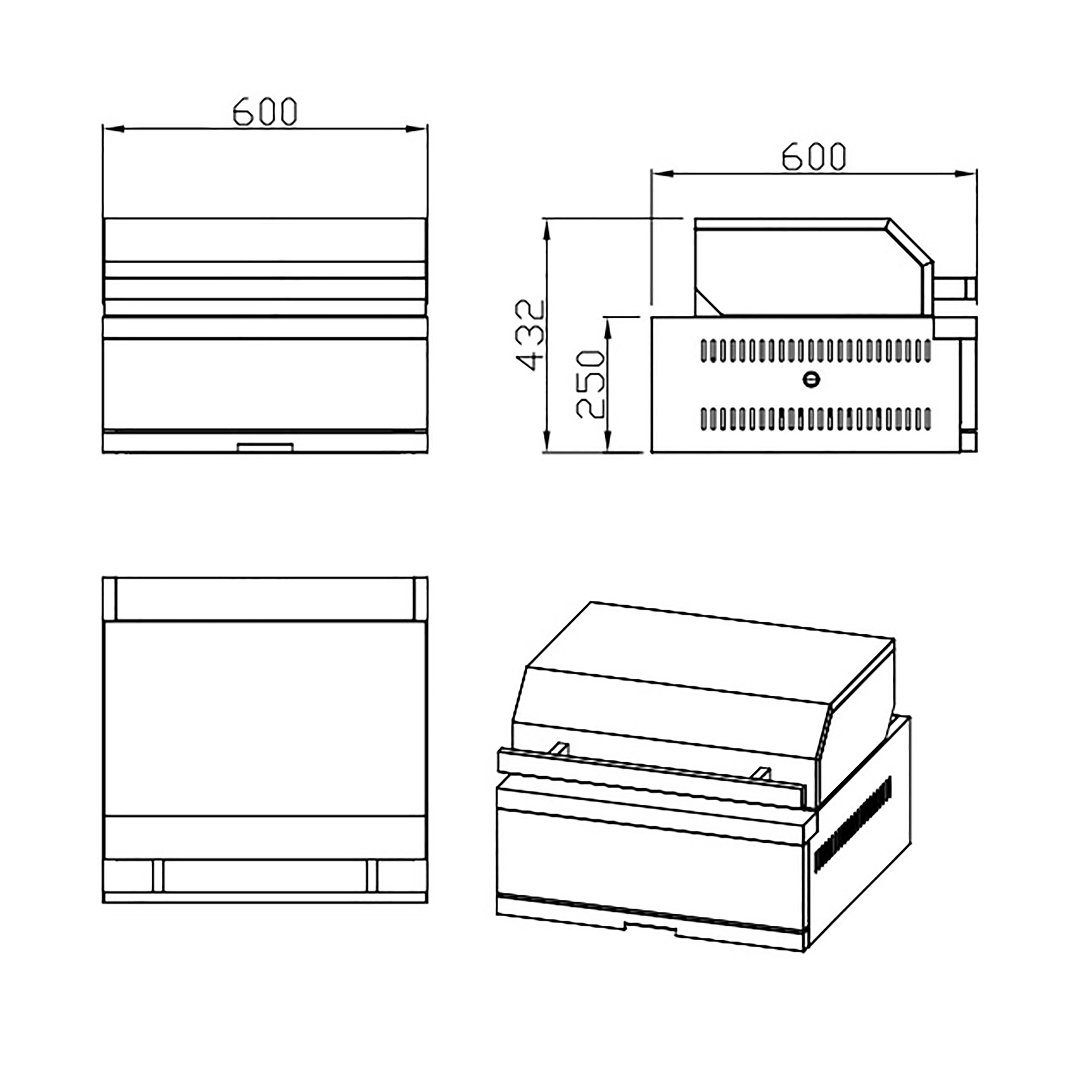 Integrerbar Kullgrill MyOutdoorKitchen Nordic Line