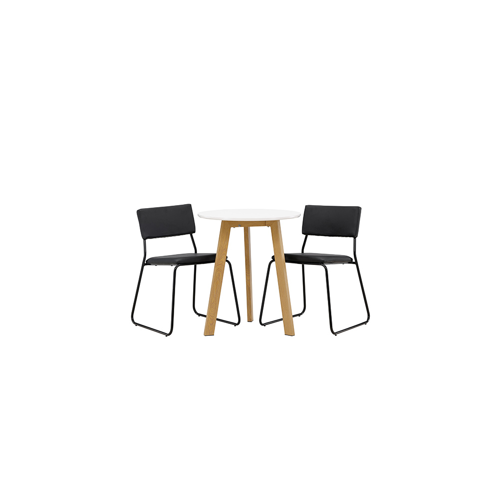 Spisegruppe Venture Home Leonora Ø65 cm med 2 stk Kenth Stoler