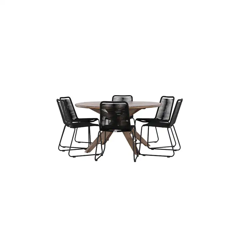Hagegruppe Venture Home Rosario med 6 Lindos Stoler