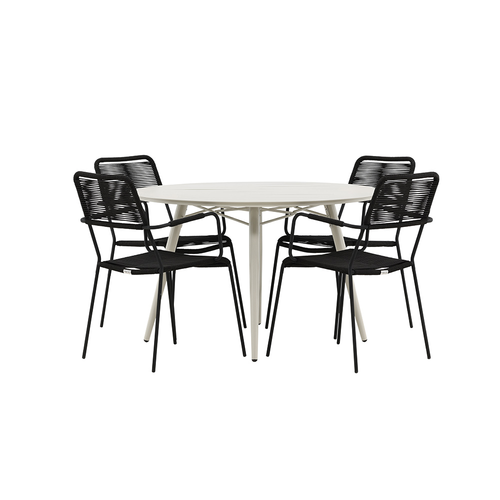Spisegruppe Venture Home Lina med 4 Lindos Stoler