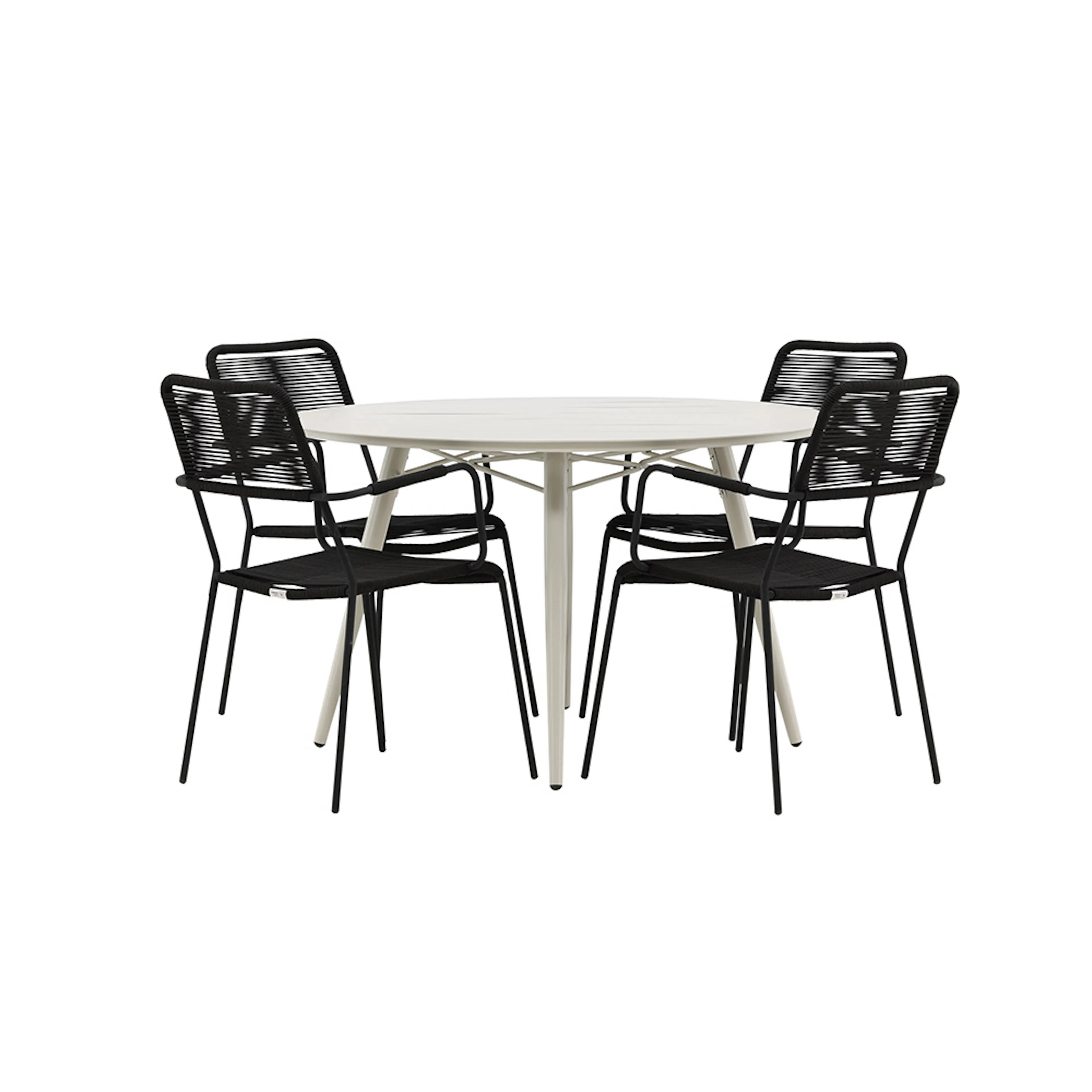 Spisegruppe Venture Home Lina med 4 Lindos Stoler