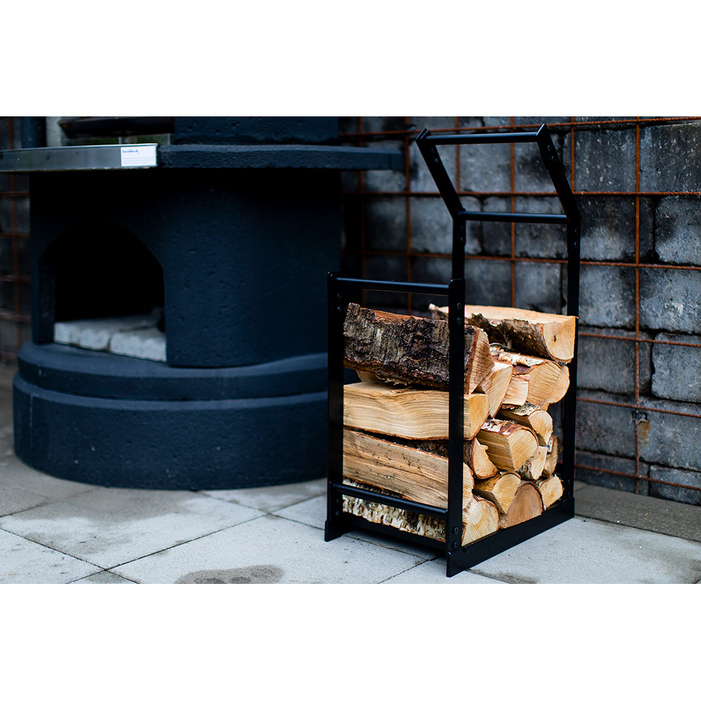 Vedstativ Skotte Garden Metall Sort