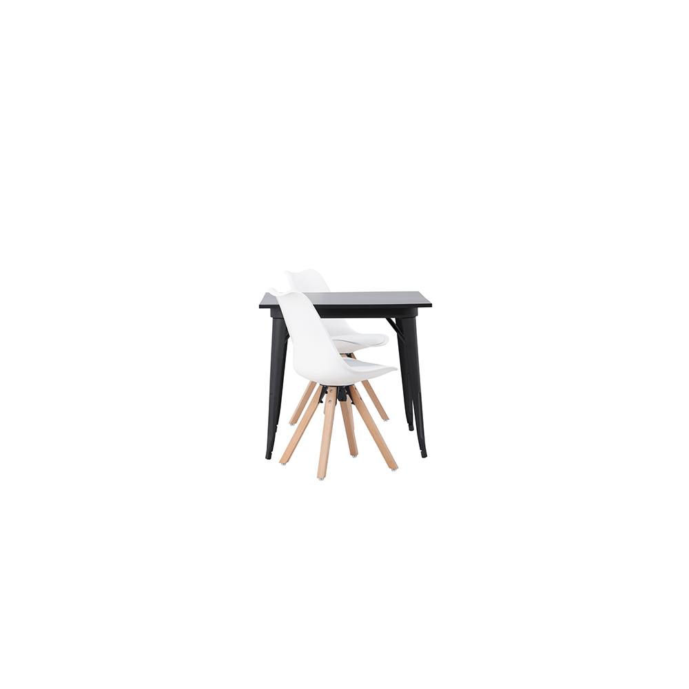 Spisegruppe Venture Home Tempe med 2 stk Zeno Stoler