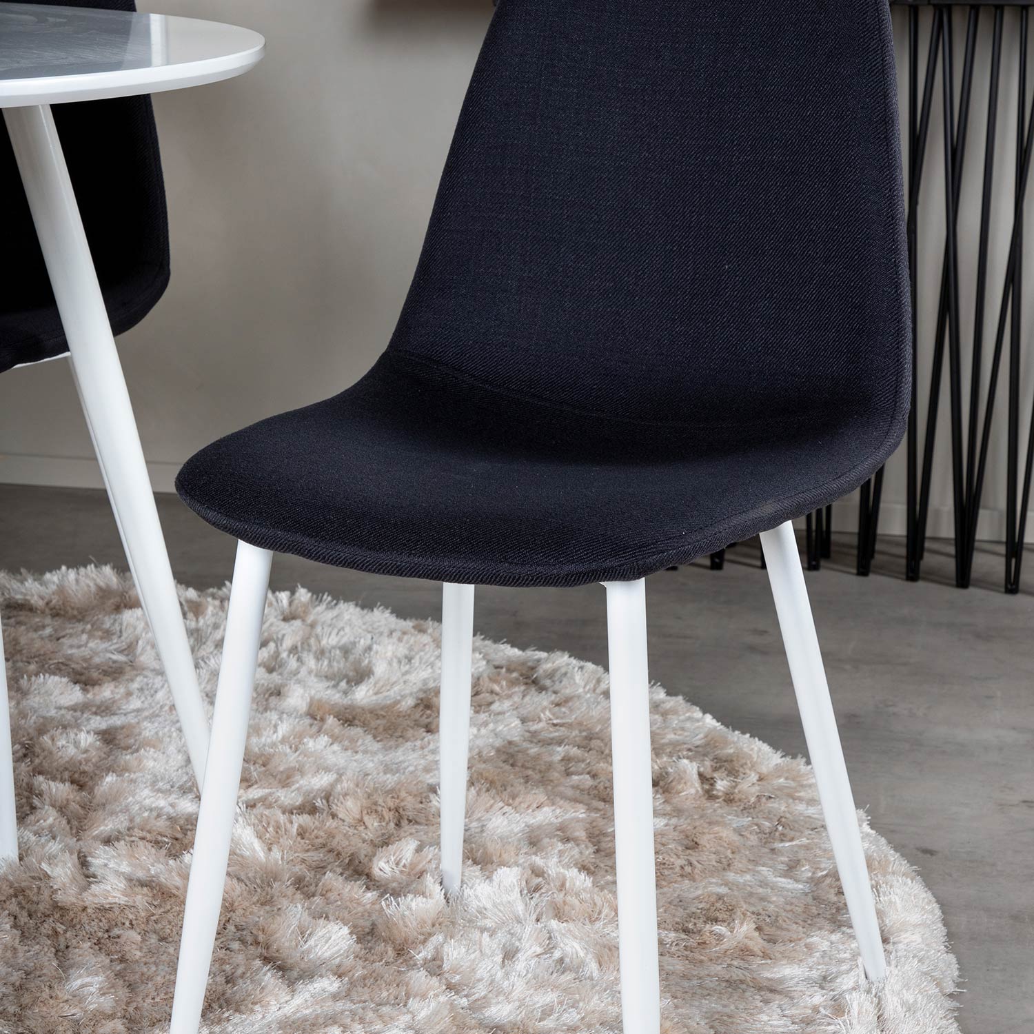 Spisegruppe Venture Home Plake med 4 Pobbie Stoler Polyester Rundt