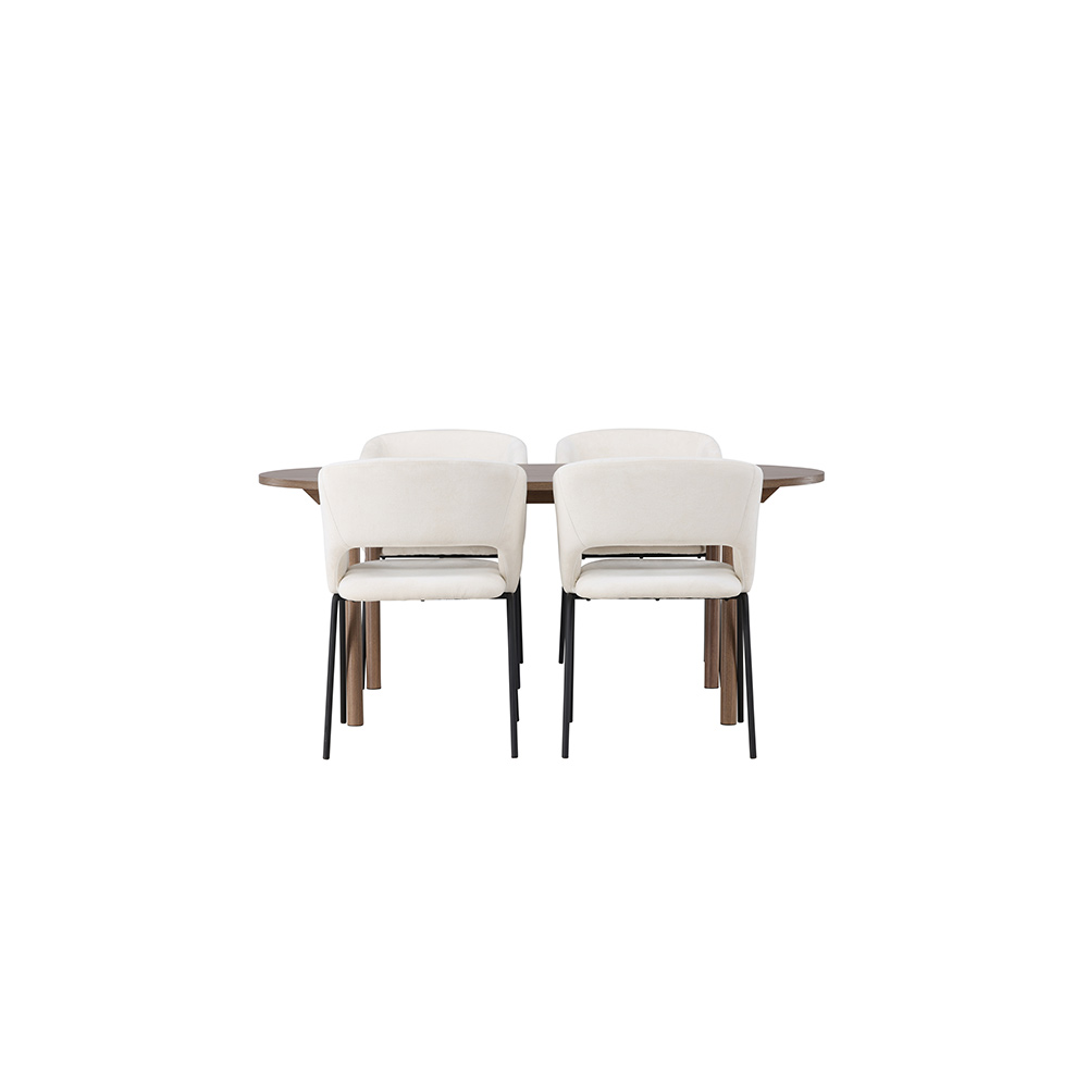 Spisegruppe Venture Home Andy med 4 stk Day Stoler