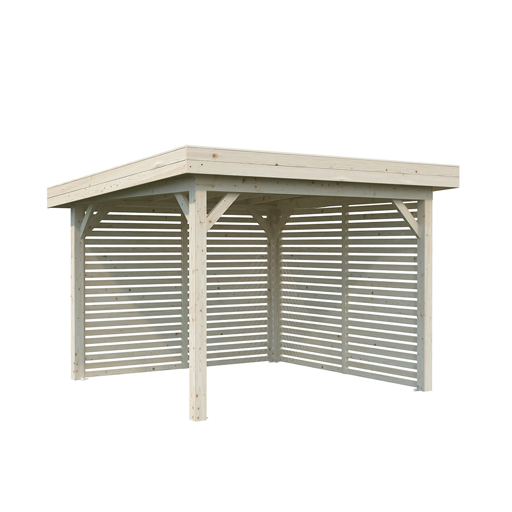 Lenna paviljong 8,3 m2 Set 302 Ubehandlet Tre