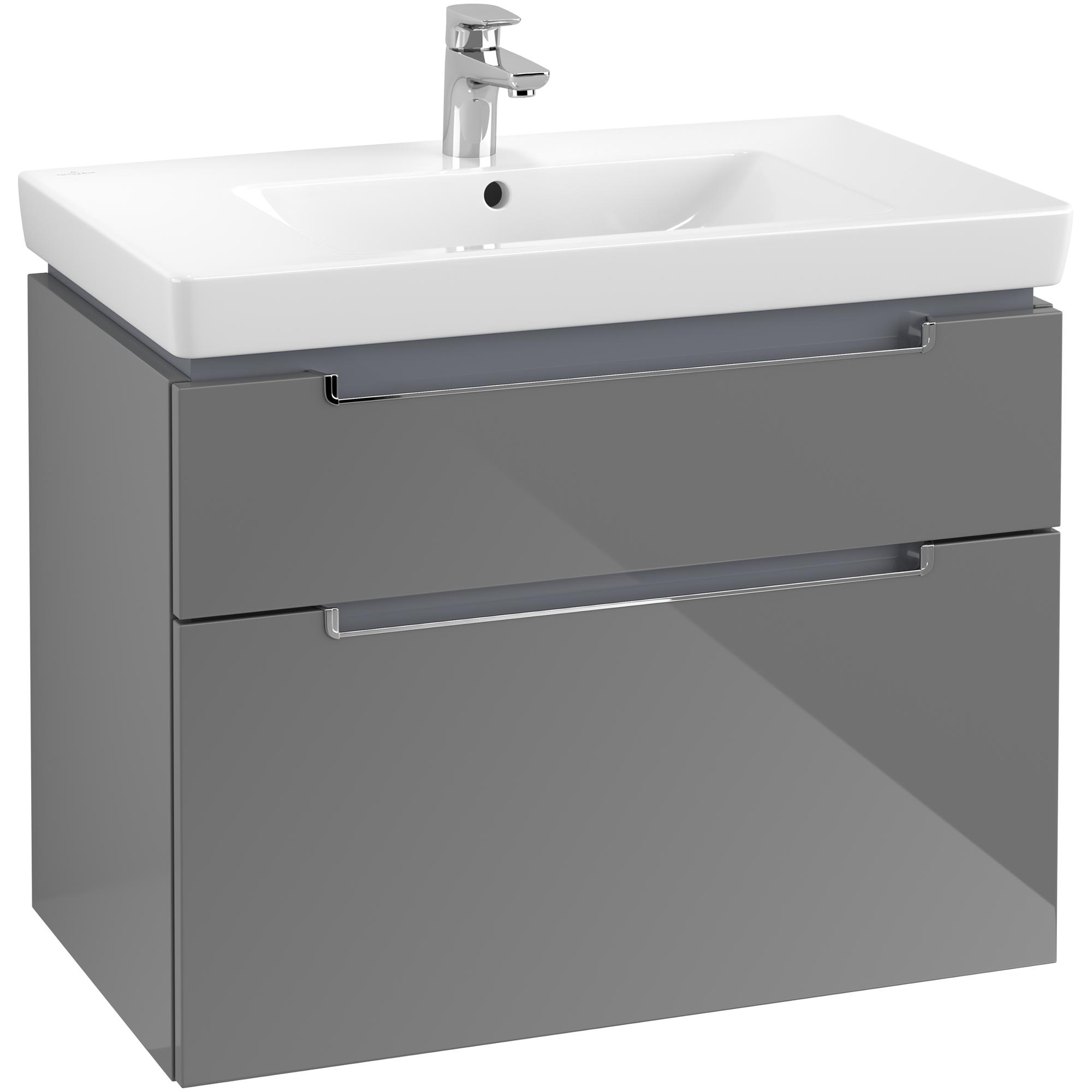 Tvättställsskåp Villeroy & Boch Subway 2.0 med 2 Lådor för Skåpstvättställ
