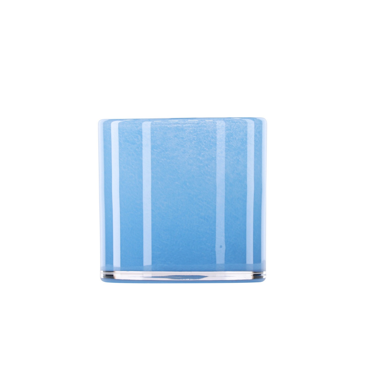 Glora Lantern  - Baby Blue - 12*12Hcm Lyseblå, H: 120 mm