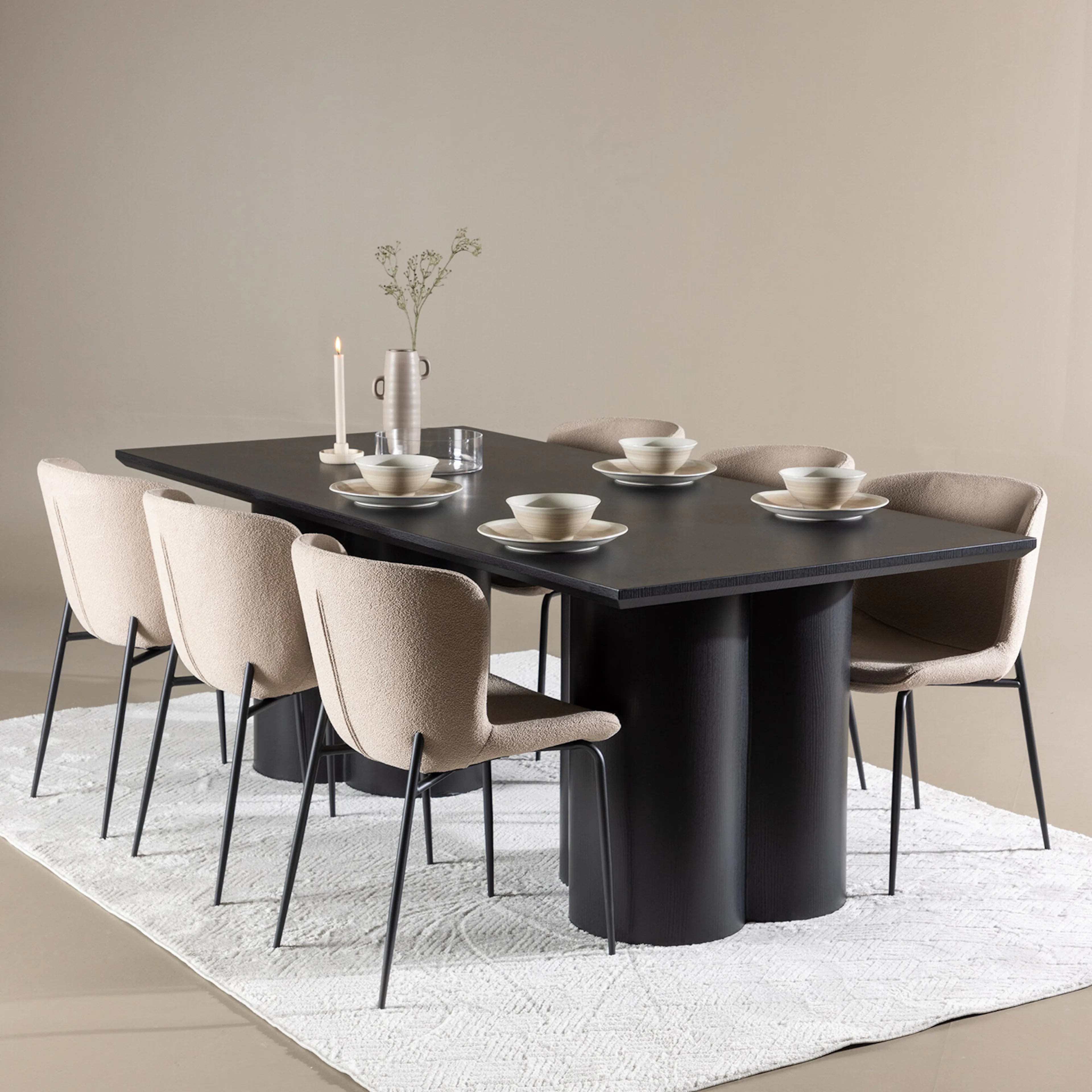 Svart/Beige