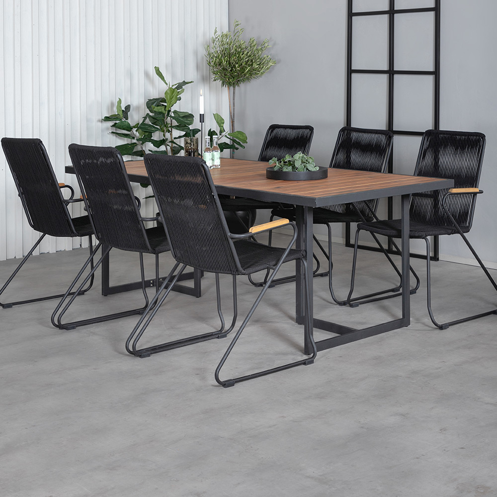 Spisegruppe Venture Home King med 6 Billy Lenestoler