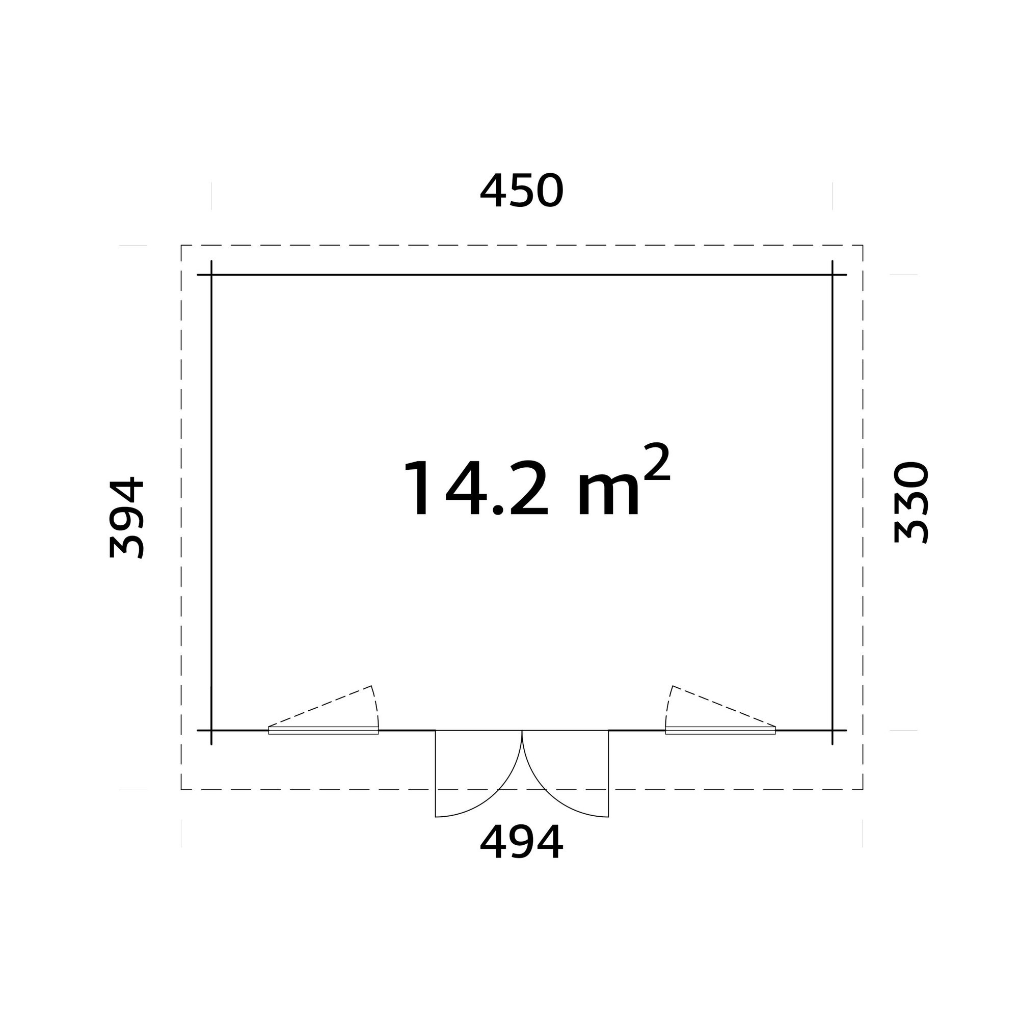 Gjestehytte Palmako Lisandra 14,9 m² (inv. 14,2 m² )