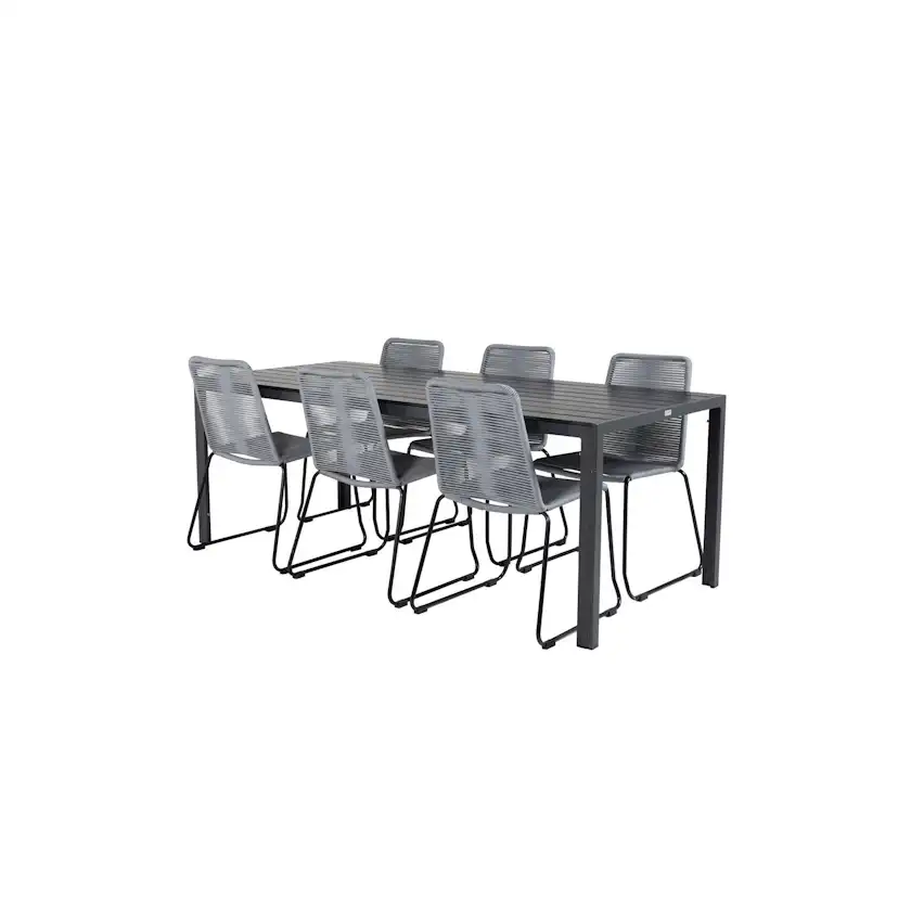 Spisegruppe Venture Home Break med 6 Lindos Stoler