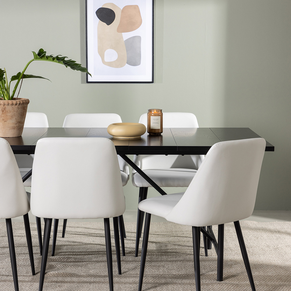 Spisegruppe Venture Home Astrid med 6 Night Stoler