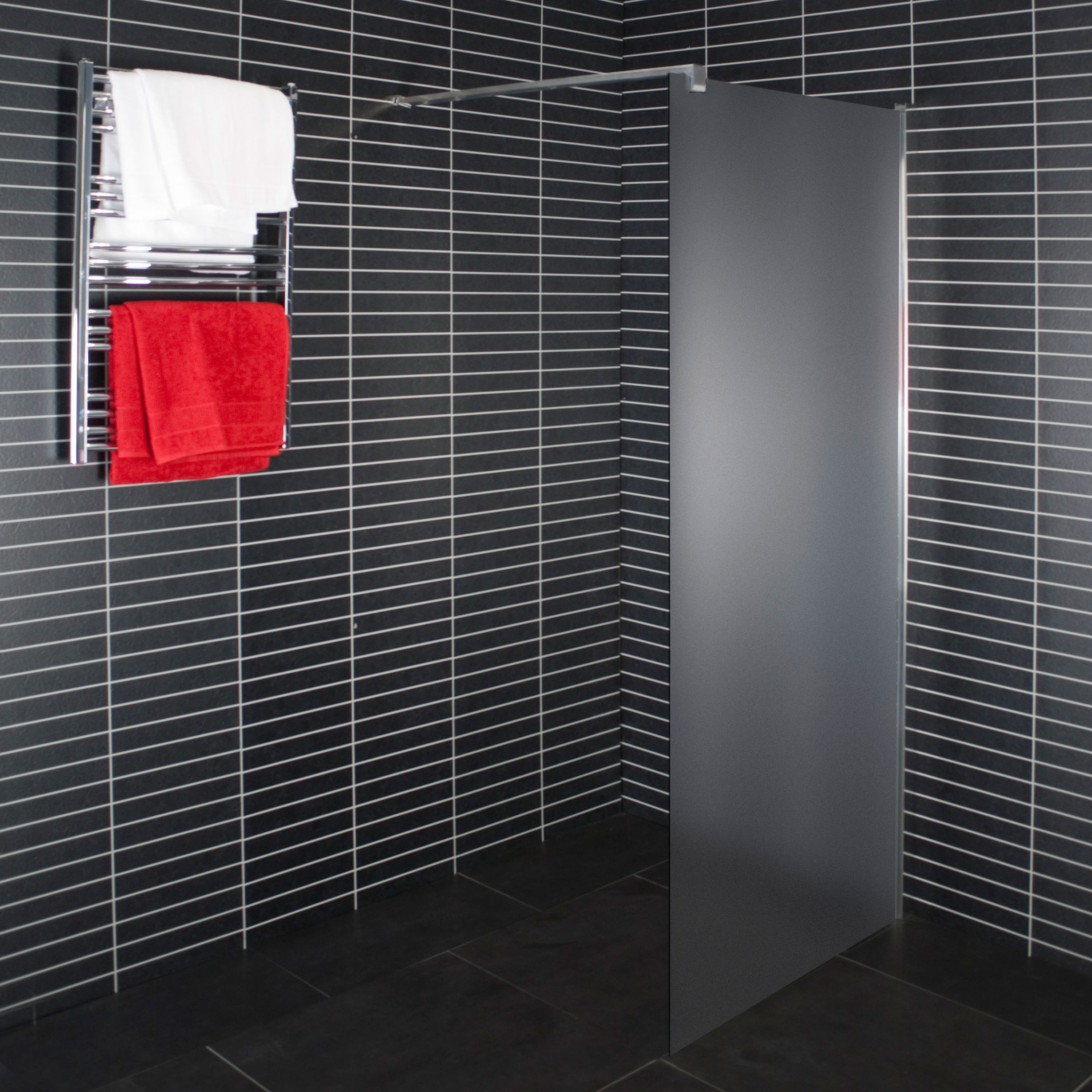 Dusjvegg Arrow Wall Frostet Glass