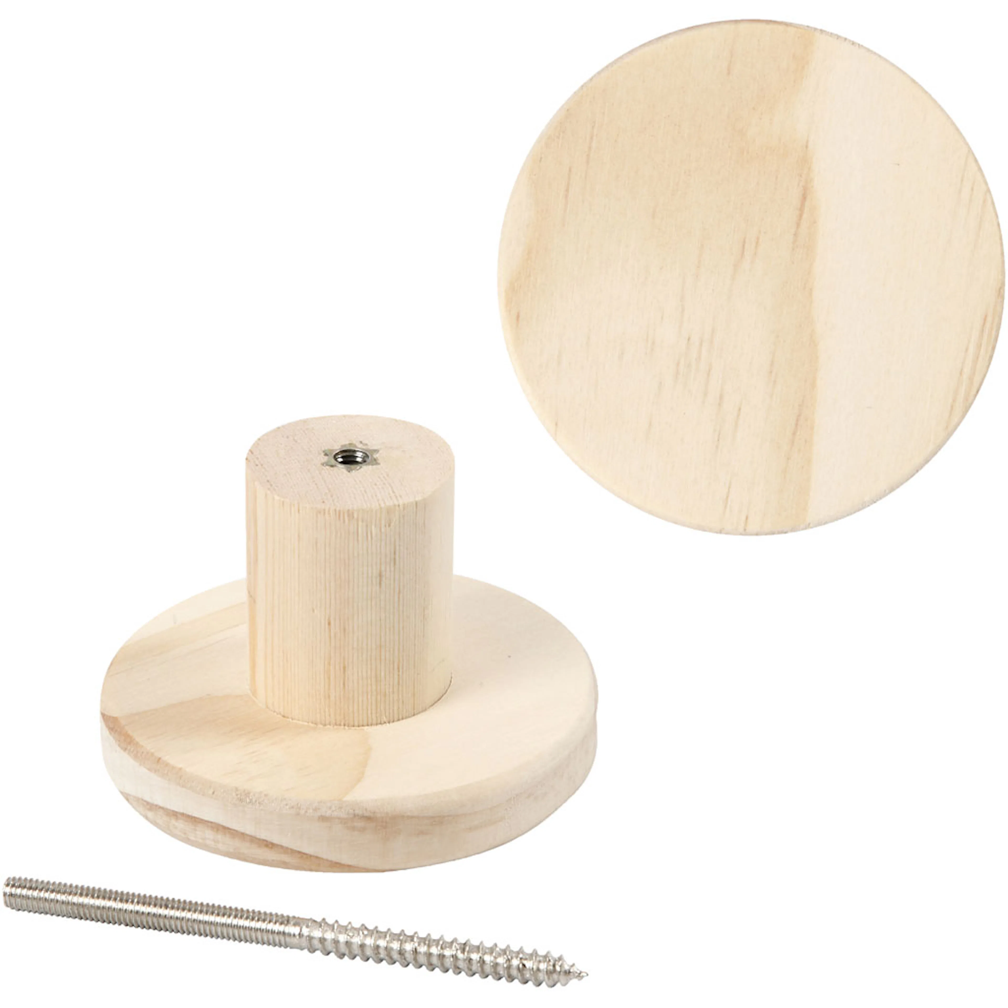 Treknagg Creativ Company Rund Dybde 4,5 cm 1 stk
