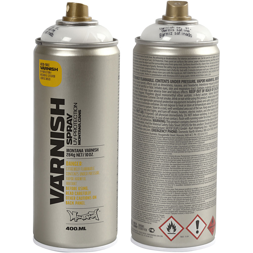 Spraylack, halvblank, 400 ml/ 1 burk Halvblank