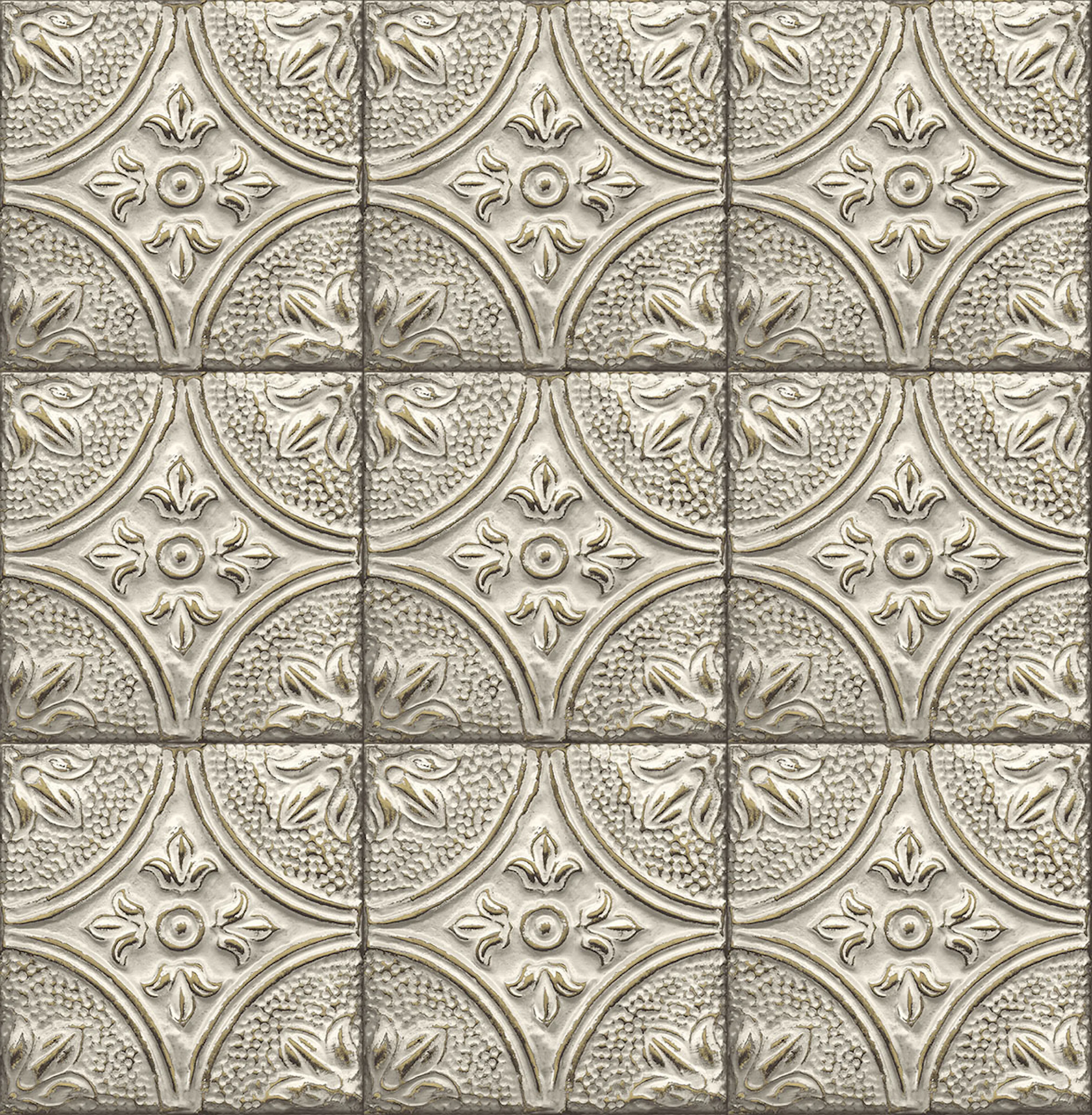 Tapet A Street Prints Tin Tile FD23764