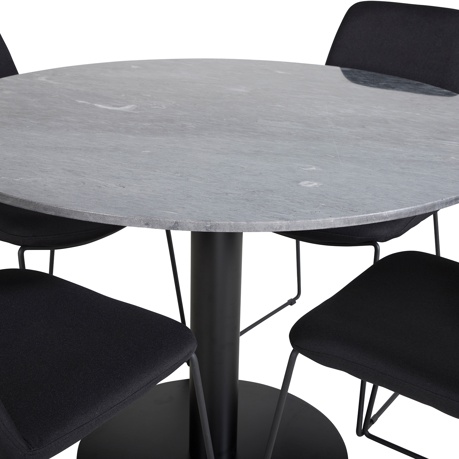 Spisegruppe Venture Home Estelle med 4 Muscot Stoler Polyester