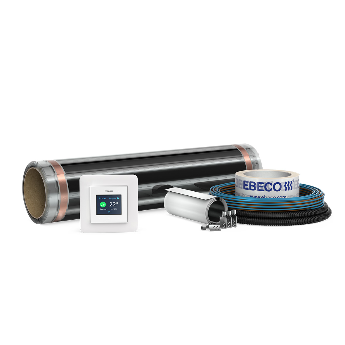 Gulvvarmefolie Ebeco Foil Kit 500 for Tre- og Laminatgulv 43 cm