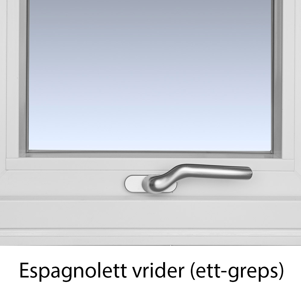 Vindu H-vinduet+ Toppsving 3-Lags PVC
