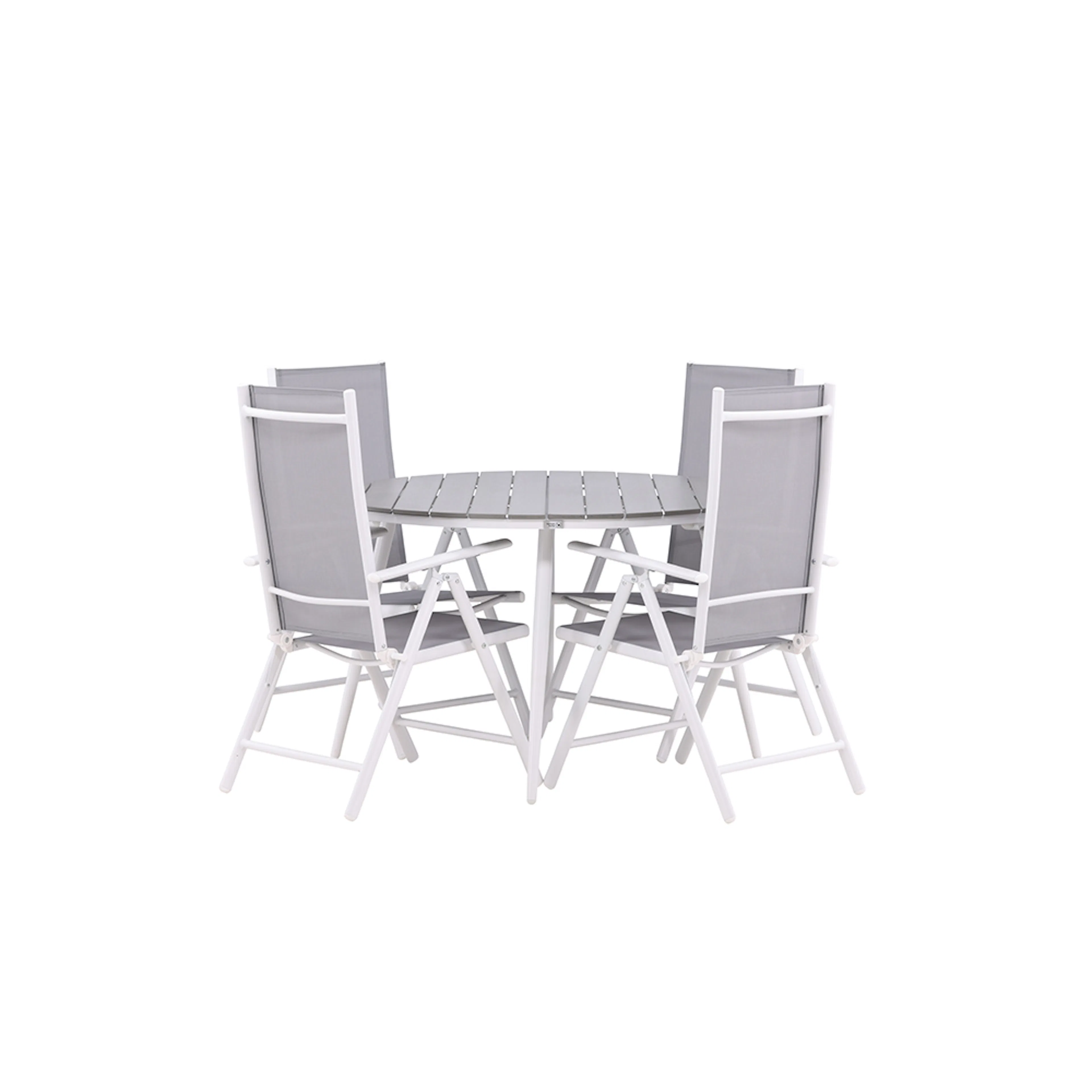 Spisegruppe Venture Home Break Ø120 cm med 4 Break Stoler