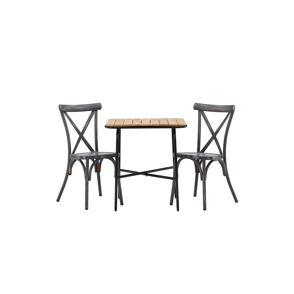 Cafégruppe Venture Home Holmbeck Bord med 2 Tablas Stoler