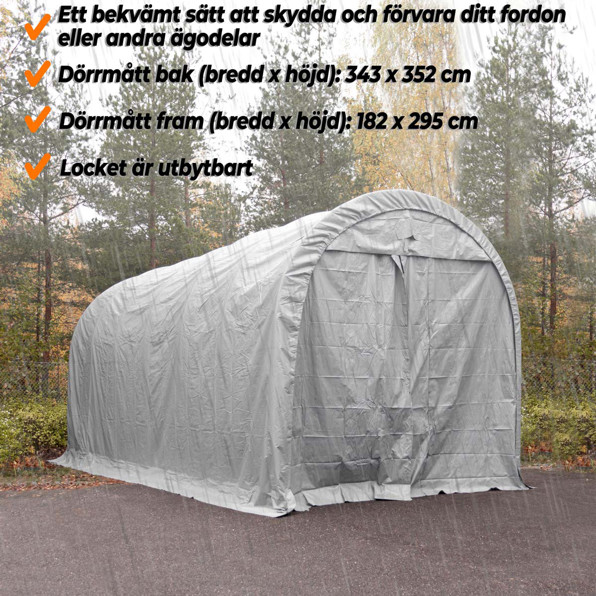 Garasjetelt Fornorth 3,5x7,5m