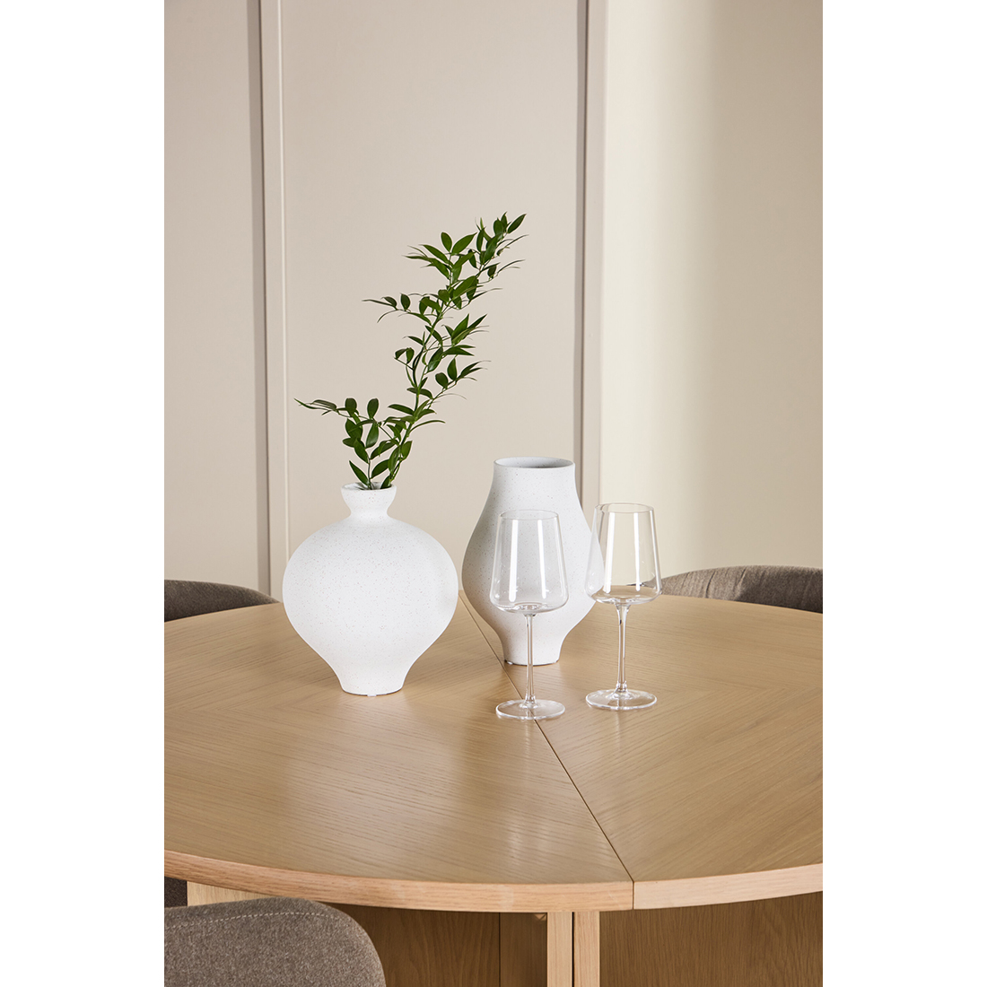 Spisegruppe Venture Home Strada Ø120 cm med 4st Edina Spisestoler