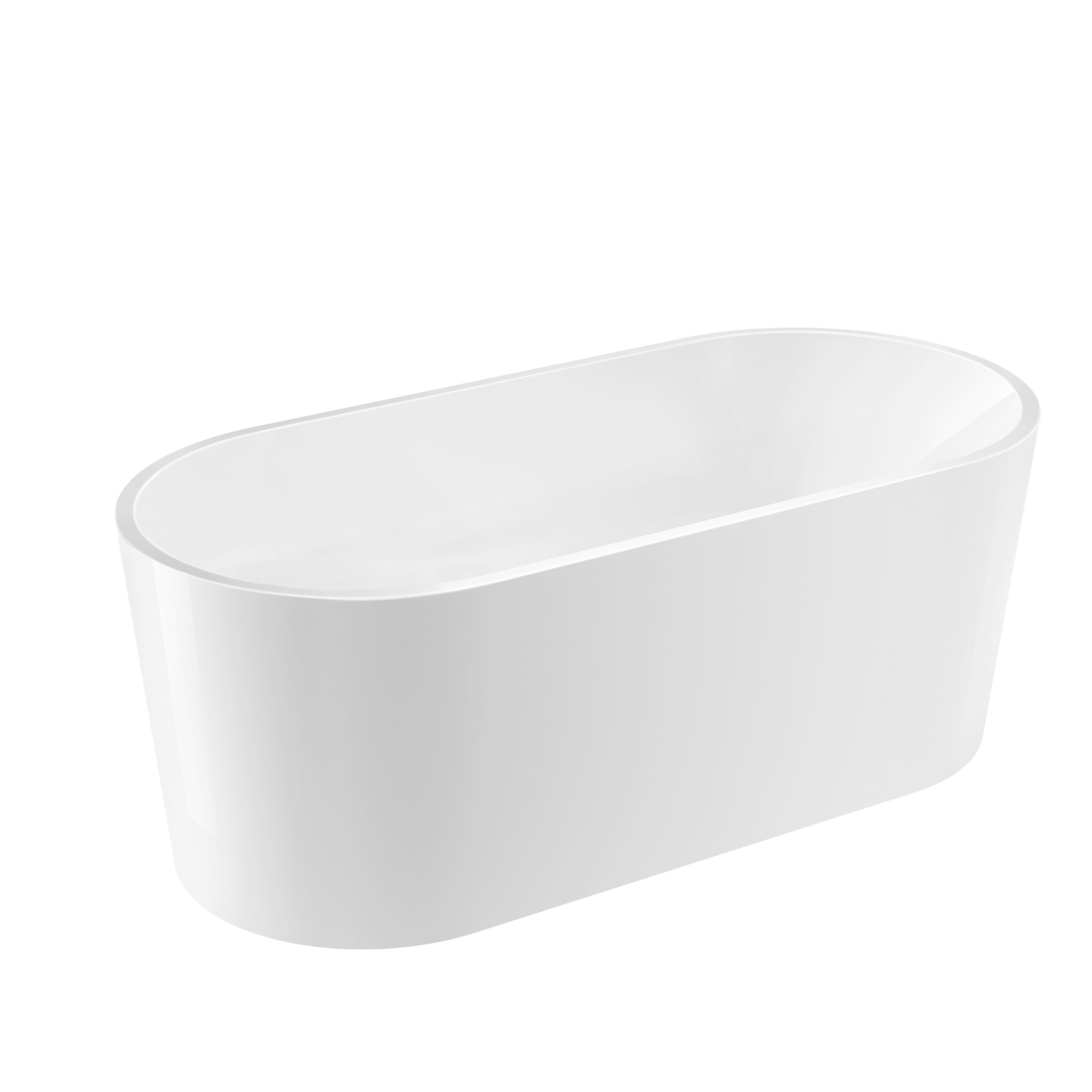 Badekar Bathlife Ideal Frittstående Rundt Hvit