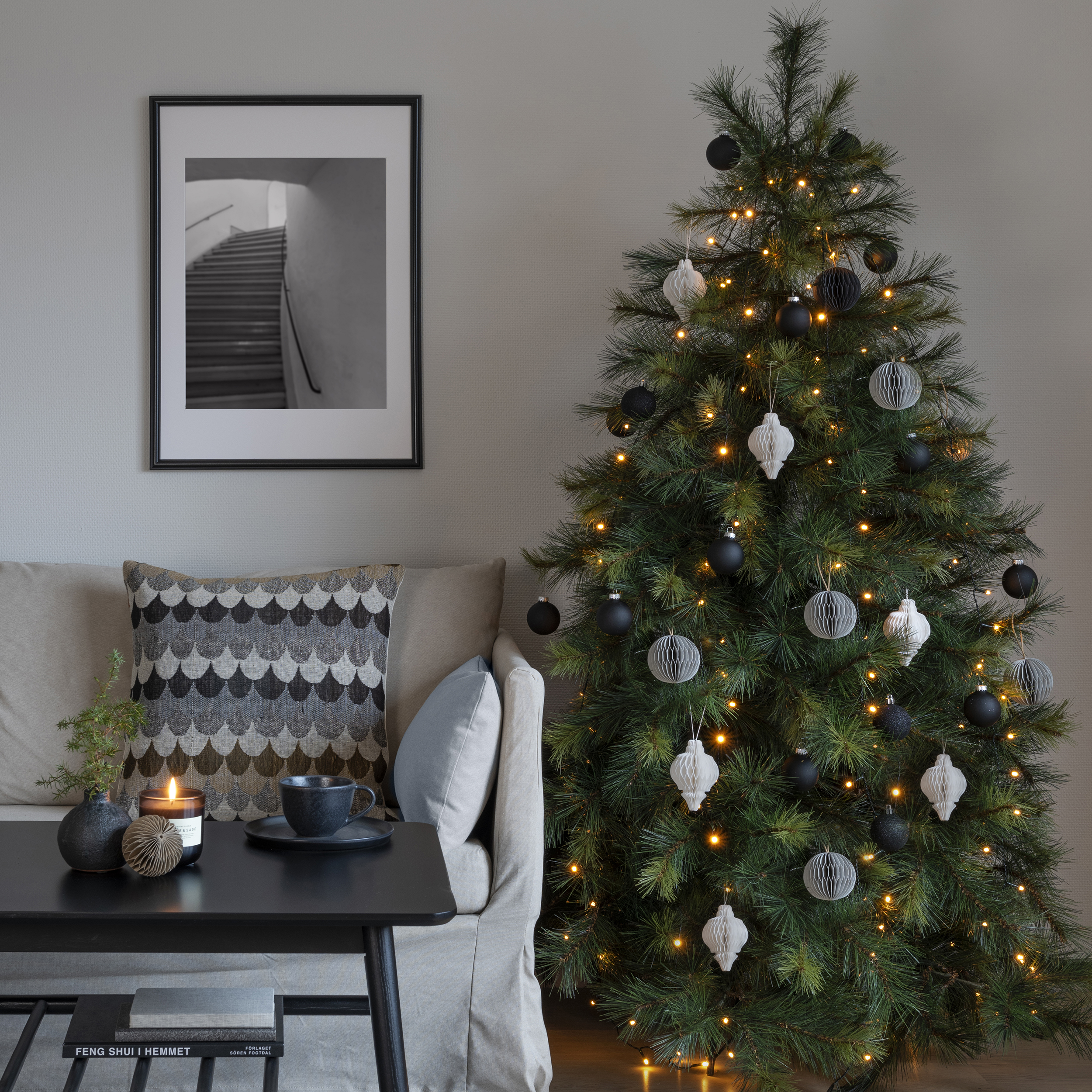 Juletrelys Gnosjö Konstsmide LED med Ring