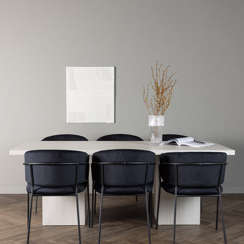 Spisegruppe Venture Home Olga med 6 Selma Stoler