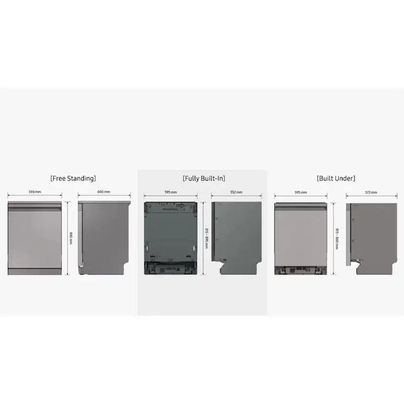 Oppvaskmaskin Samsung DW60BB890UAPET Bespoke Clean Black